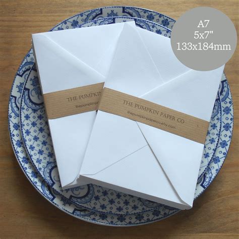 25 5x7 wedding envelopes A7 envelopes white for invitations