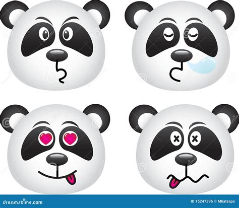 Panda Expressions Royalty Free Stock Image - Image: 15247396