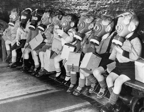 This Collection of Photos Show Disturbing Daily Life in Gas Masks During WWII