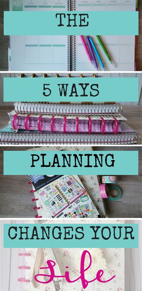 The Five Ways Planning Changes Your Life - Goodstuff Mama | Planner addicts, Planner pages ...