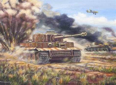 Original Panzer VI Tiger Tank Painting