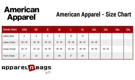 American Apparel Size Chart | Hot Sex Picture