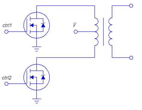 Center tap transformer circuit. | Download Scientific Diagram