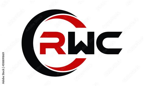 RWC three letter swoosh logo design vector template | monogram logo | abstract logo | wordmark ...