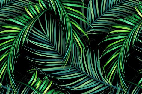 Jungle palm leaves. Tropical pattern | Palm leaf wallpaper, Palm leaves pattern, Leaf background