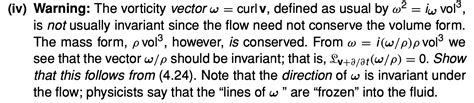 fluid dynamics - On Euler: the vorticity vector is not invariant, but vorticity over density is ...