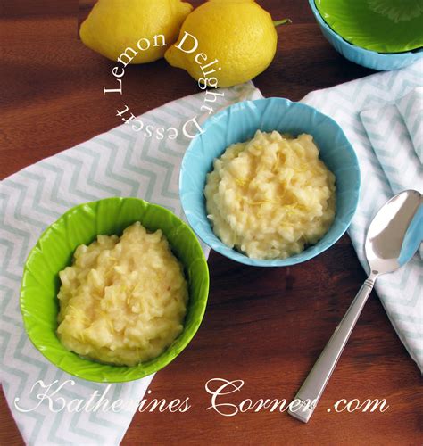 Lemon Delight Dessert Recipe - Katherines Corner