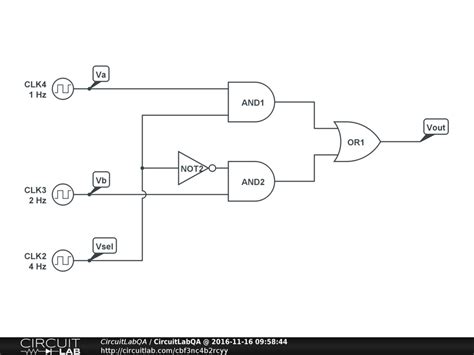 4 x 1 mux using logic gates - Electronics Q&A - CircuitLab