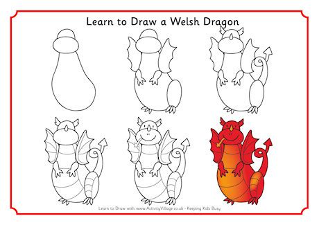 Learn to Draw a Welsh Dragon