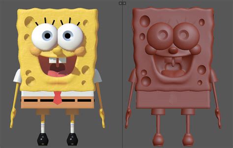 Spongebob Model Sheet