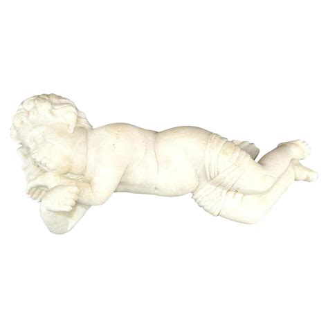 Antique French Hanging Sculpture of Cherub For Sale at 1stDibs