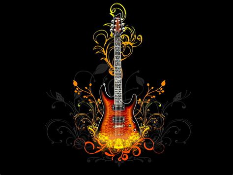 HD wallpaper: Guitar HD, orange burst electric guitar, music ...