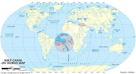 Where is Suez Canal Located ? - Suez Canal on World Map