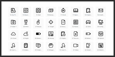 100 Free Minimalistic Line Icons Pack (Ai, SVG, EPS, PNG) | Bypeople