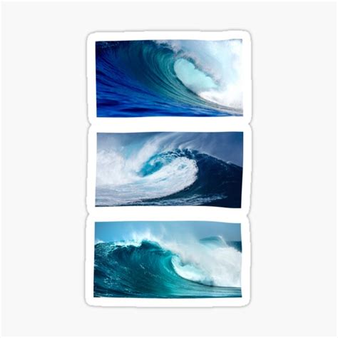 "Blue wave sticker pack" Sticker by VeteranTees | Redbubble