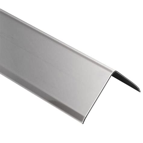 Schluter ECK-K Stainless Steel 9/16 in. x 4 ft. 11 in. Metal Corner ...