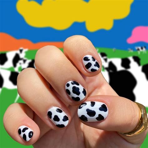 22 Examples of Cow Print Nails for Your Next Manicure | Who What Wear