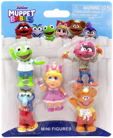 Disney Junior Muppet Babies Miss Piggy, Kermit the Frog, Gonzo, Animal ...