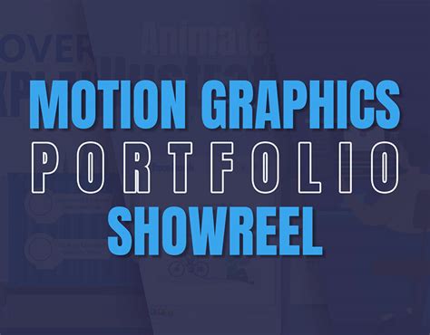 Motion Graphics Portfolio Showreel on Behance