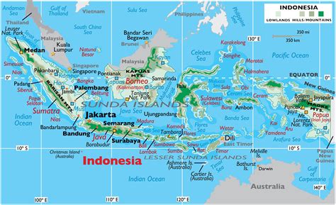 Indonesia Maps Including Outline and Topographical Maps - Worldatlas.com