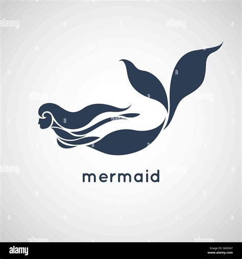 Mermaid logo vector hi-res stock photography and images - Alamy