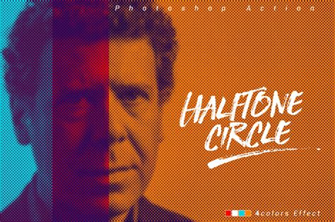 Halftone Circle Photoshop Action on Behance