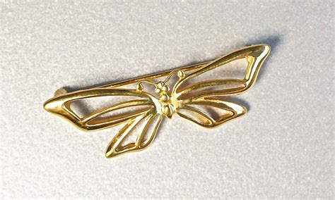 Petite Art Deco Style Butterfly Brooch Jewelry by silvermoonstars