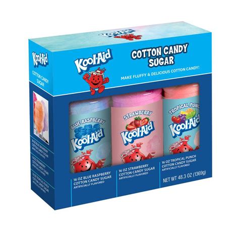 Nostalgia Kool-Aid Cotton Candy Flossing Sugar – 3 Pack - 20654746 | HSN