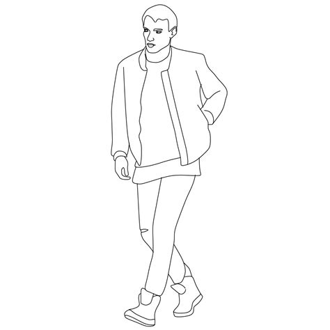 How To Draw A Simple Person Walking - We are animating a simple side view walk, but the foot ...