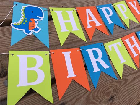 Dinosaur Birthday Banner Dinosaur Banner Dinosaur Birthday - Etsy Canada