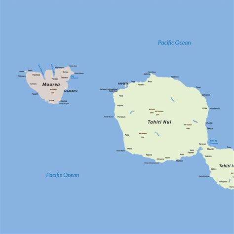 Map Of Moorea Beaches