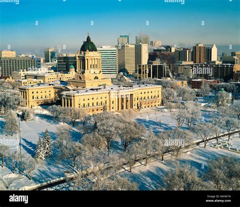 Winnipeg skyline, Winnipeg, Manitoba, Canada Stock Photo - Alamy