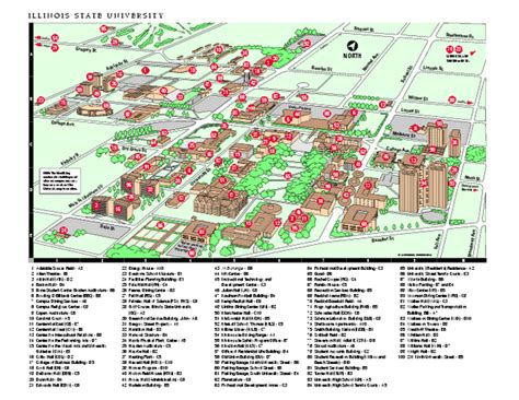 Illinois State University Map - Normal Illinois • mappery