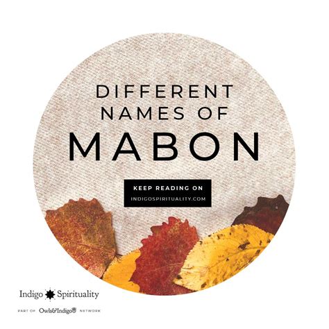 Names of Mabon - Indigo Spirituality