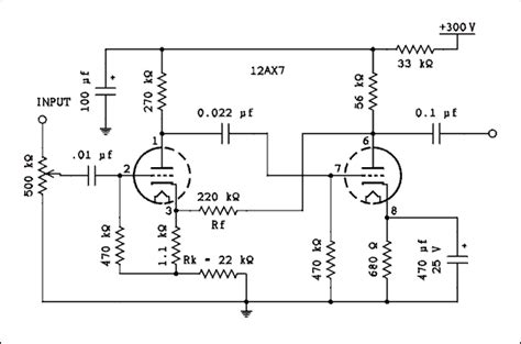 Vacuum Tube Amplifier Schematics