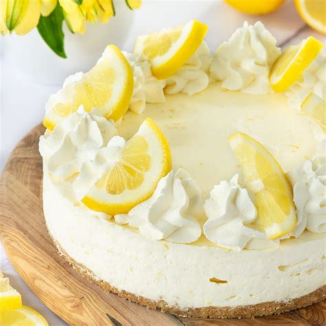 Easy Lemon Cheesecake (No Bake) | Charlotte's Lively Kitchen