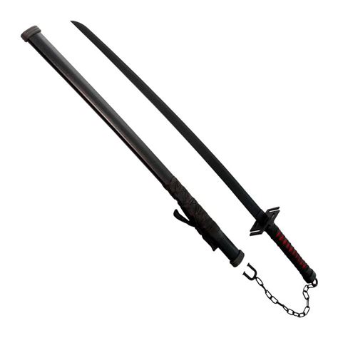 Black Katana Sword 38 Inches Anime Inspired - SwordsKingdom