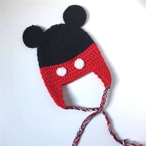 Mickey Mouse Hat Pattern: Disney Crochet Pattern Easy | Etsy