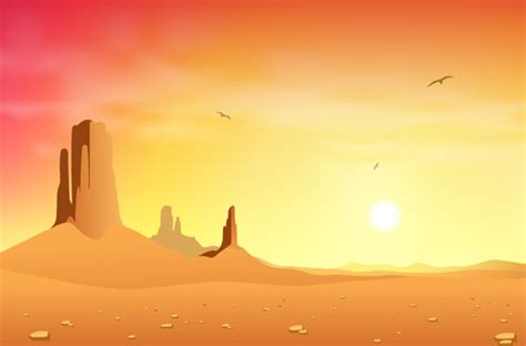 Background Padang Pasir Cartoon / Premium Vector Windmill Red Dawn Sky Landscape Landscape ...