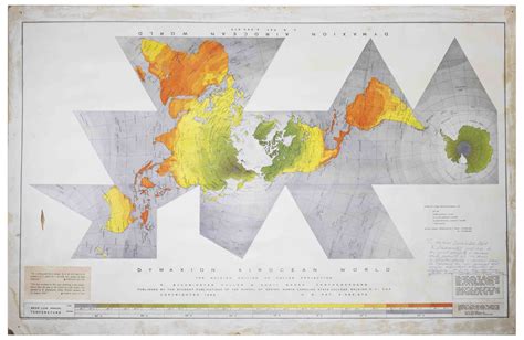 Sell or Auction Your R Buckminster Fuller Signed Dymaxion World Map