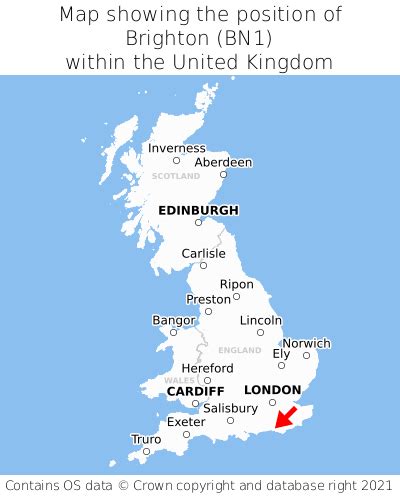 Where is Brighton? Brighton on a map