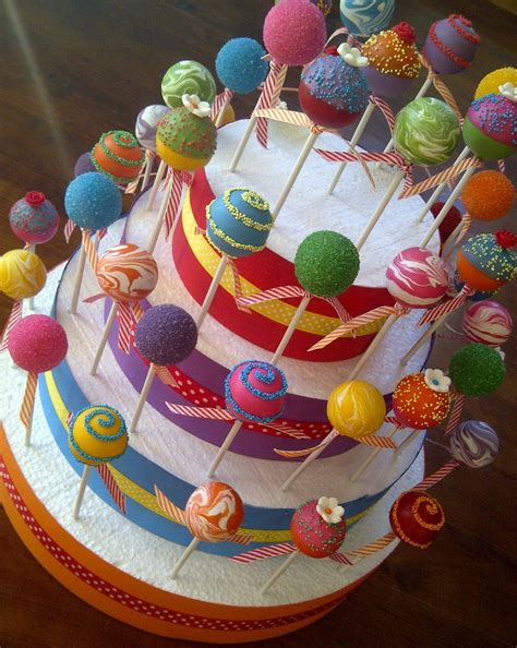 Bright And Colorful Cake Pops - CakeCentral.com