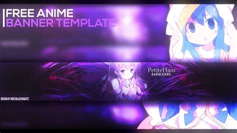 Anime Youtube Banner Template No Text