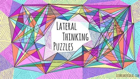 31 Tricky Lateral Thinking Puzzles (with Answers) - IcebreakerIdeas