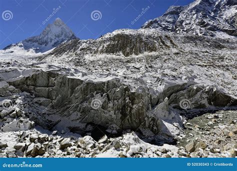 Gomukh (Gaumukh) Origin Of The Ganges River Stock Image - Image: 52030343