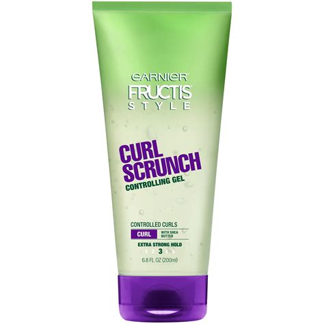 Garnier Fructis Style Curl Scrunch Controlling Gel, For Curly Hair, 6.8 ...