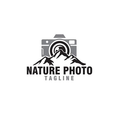 Premium Vector | Nature photography logo design vector template