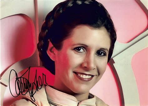 Carrie Fisher Autographs Princess Leia Star Wars 12x8 photograph