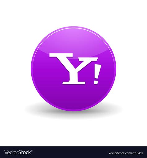 Yahoo icon simple style Royalty Free Vector Image