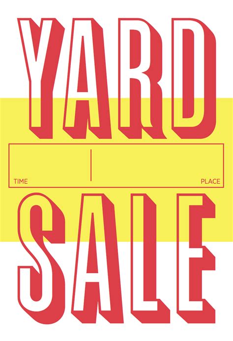 Yard Sale poster | Sale poster, Yard sale, For sale sign